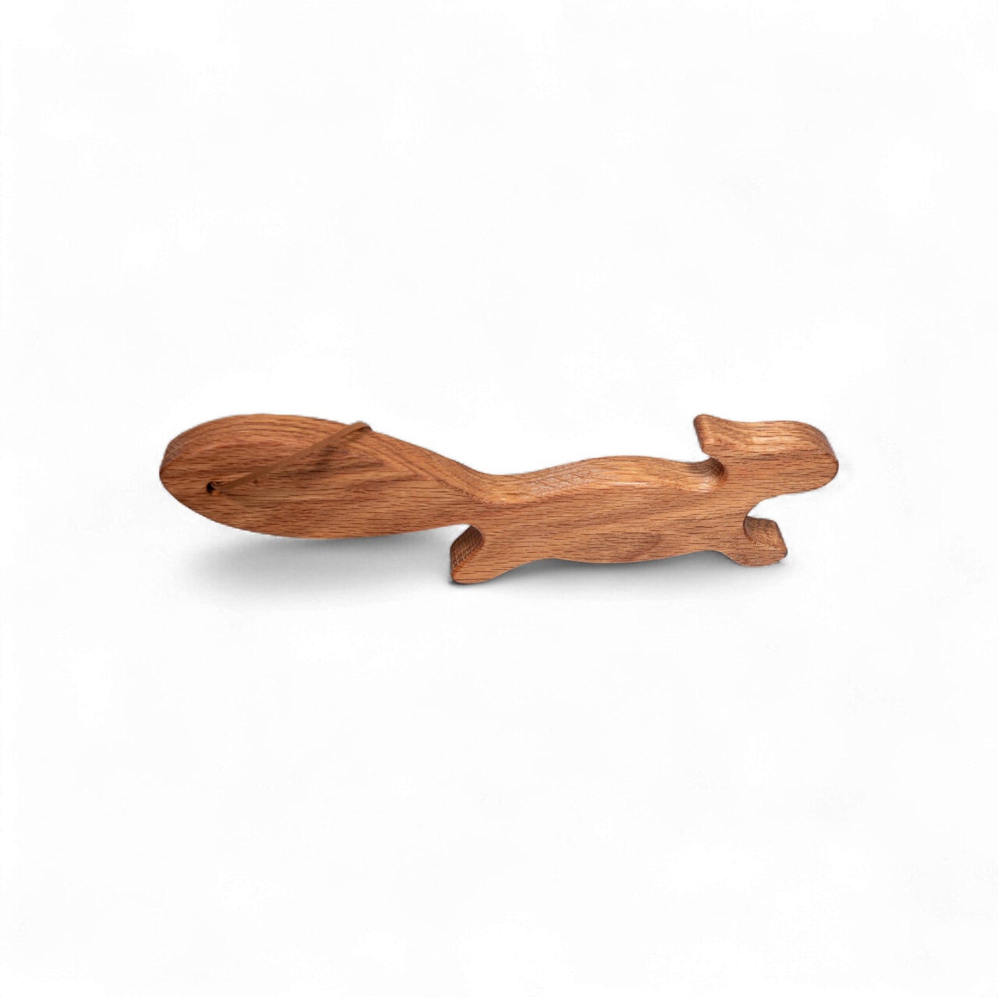 Red Oak Wooden Squirrel oven rack puller push-me pull-you