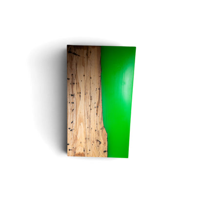 Saplted Maple Wood Neon Green Epoxy Charcuterie Boards/Serving Board, Cutting Board