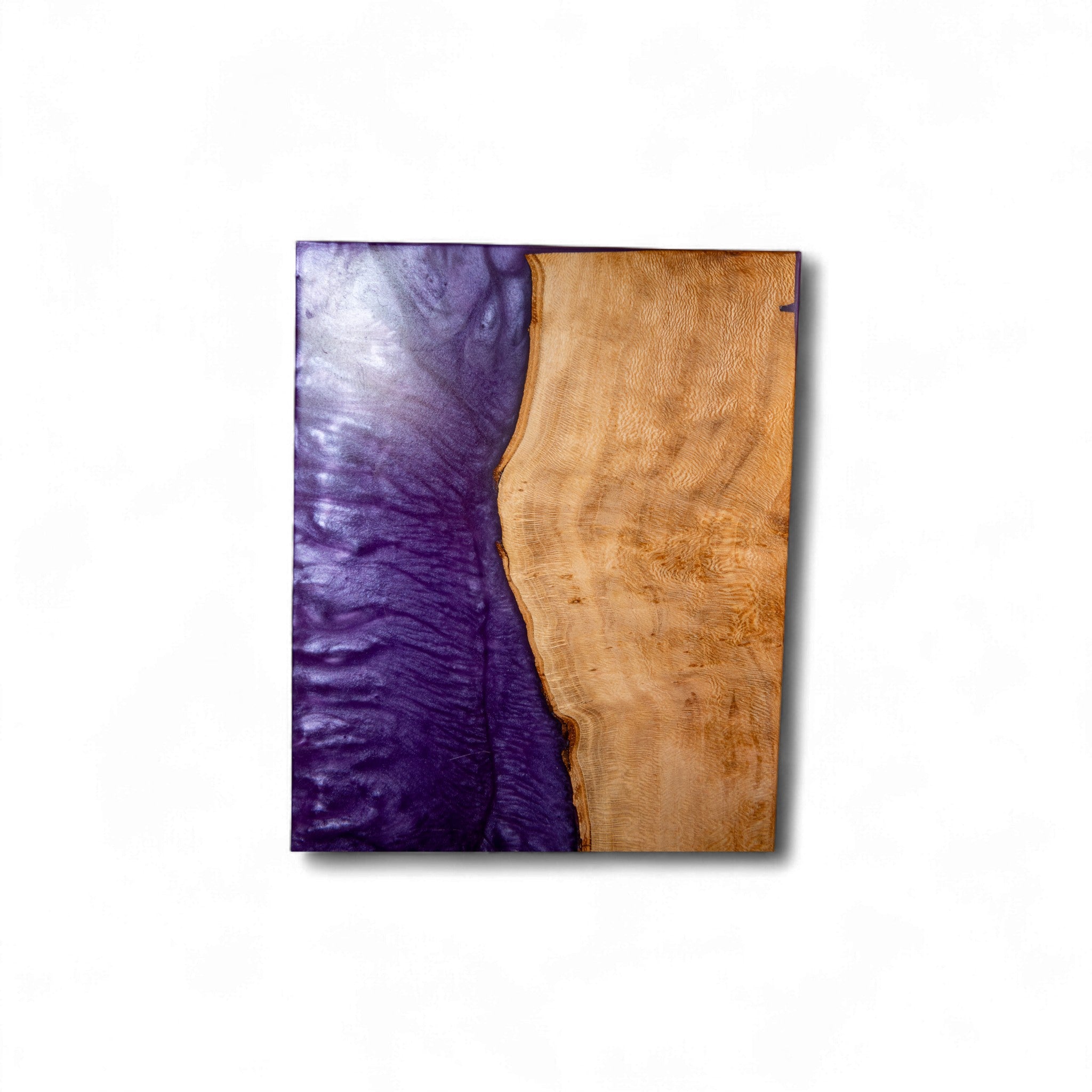 Sycamore Wood Purple Epoxy Charcuterie Boards/Serving Board