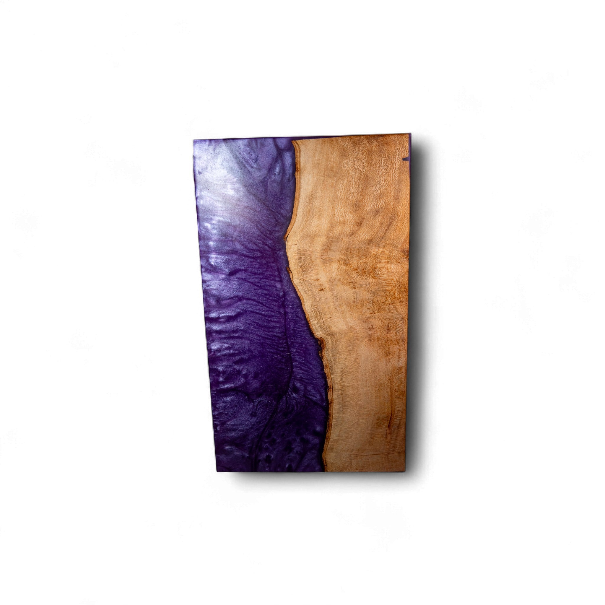 Sycamore Wood Purple Epoxy Charcuterie Boards/Serving Board