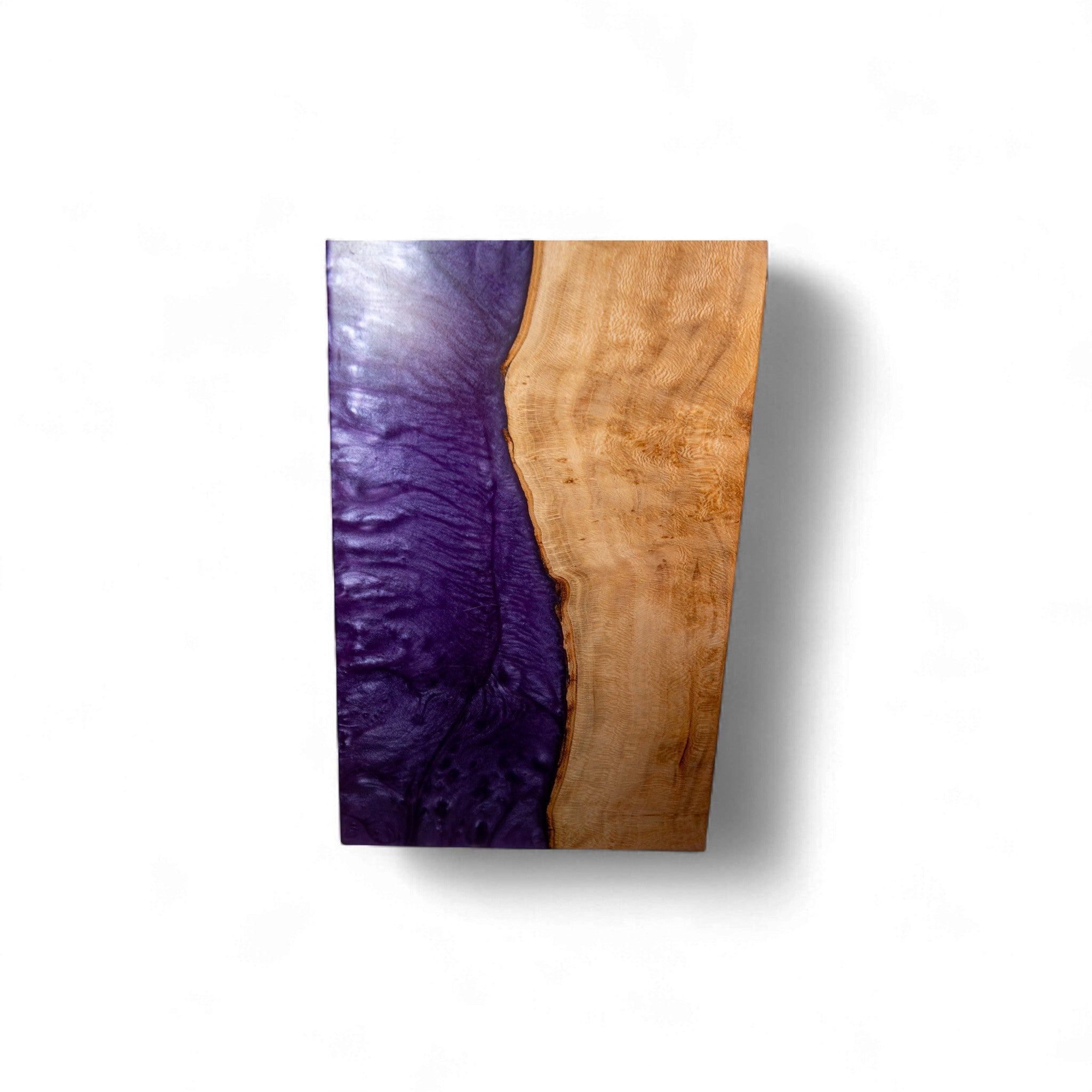 Sycamore Wood Purple Epoxy Charcuterie Boards/Serving Board