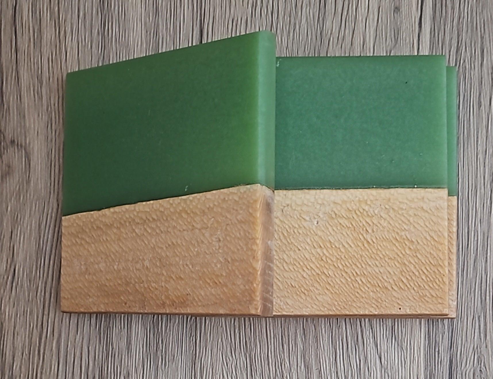 Sycamore with Jade Epoxy Coaster