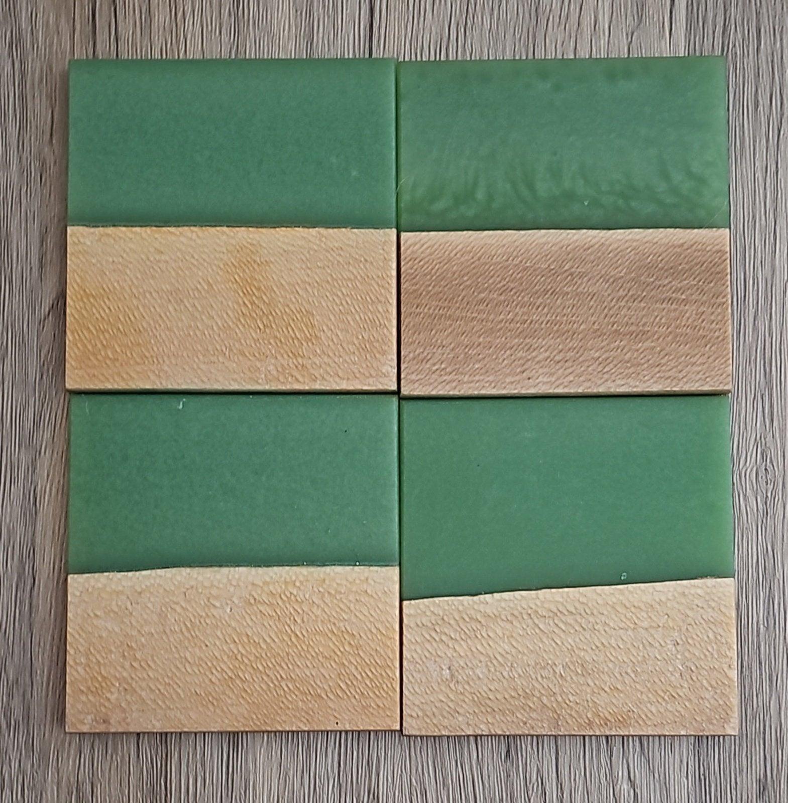 Sycamore with Jade Epoxy Coaster