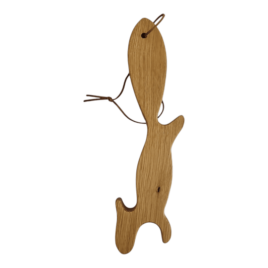 The Corner - Red Oak Wooden Squirrel oven rack puller push-me pull-you