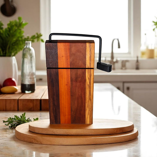 Walnut, Cherry, and Hickory Cheese Slicer Board
