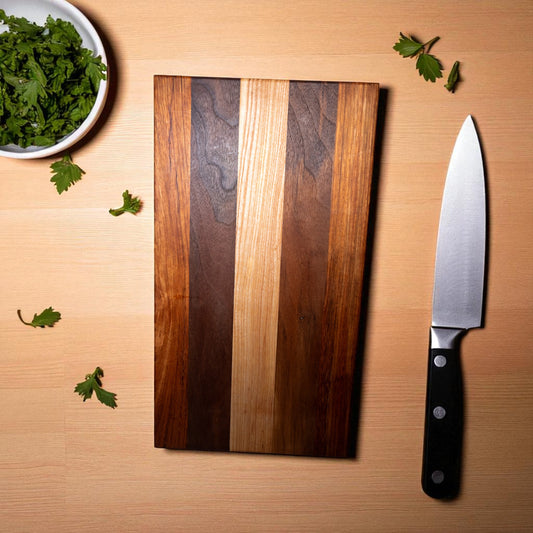 Walnut, Hickory, and Sapele Wood Charcuterie Boards/Serving Board/Cutting Board