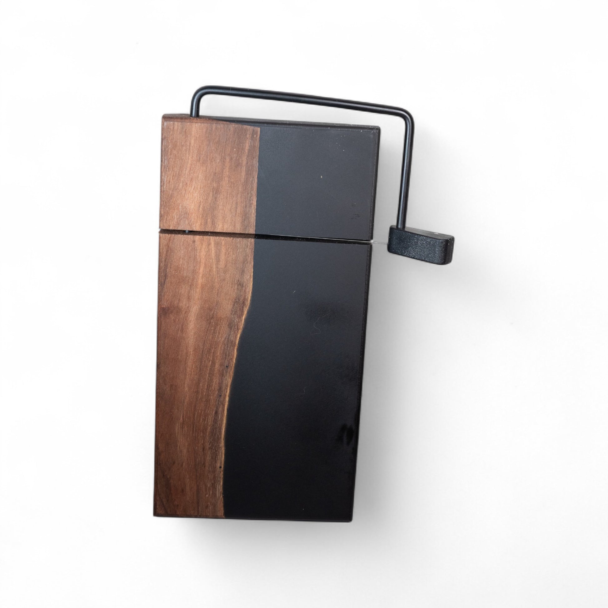 Walnut Wood Black Epoxy Cheese Slicer Board