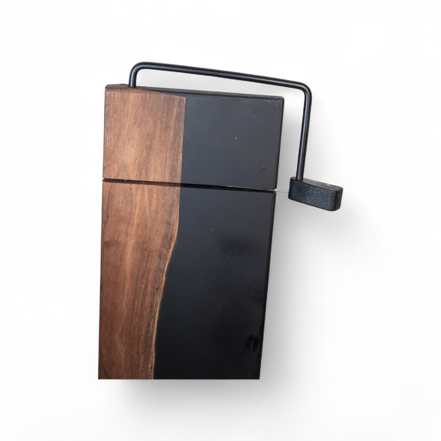 Walnut Wood Black Epoxy Cheese Slicer Board