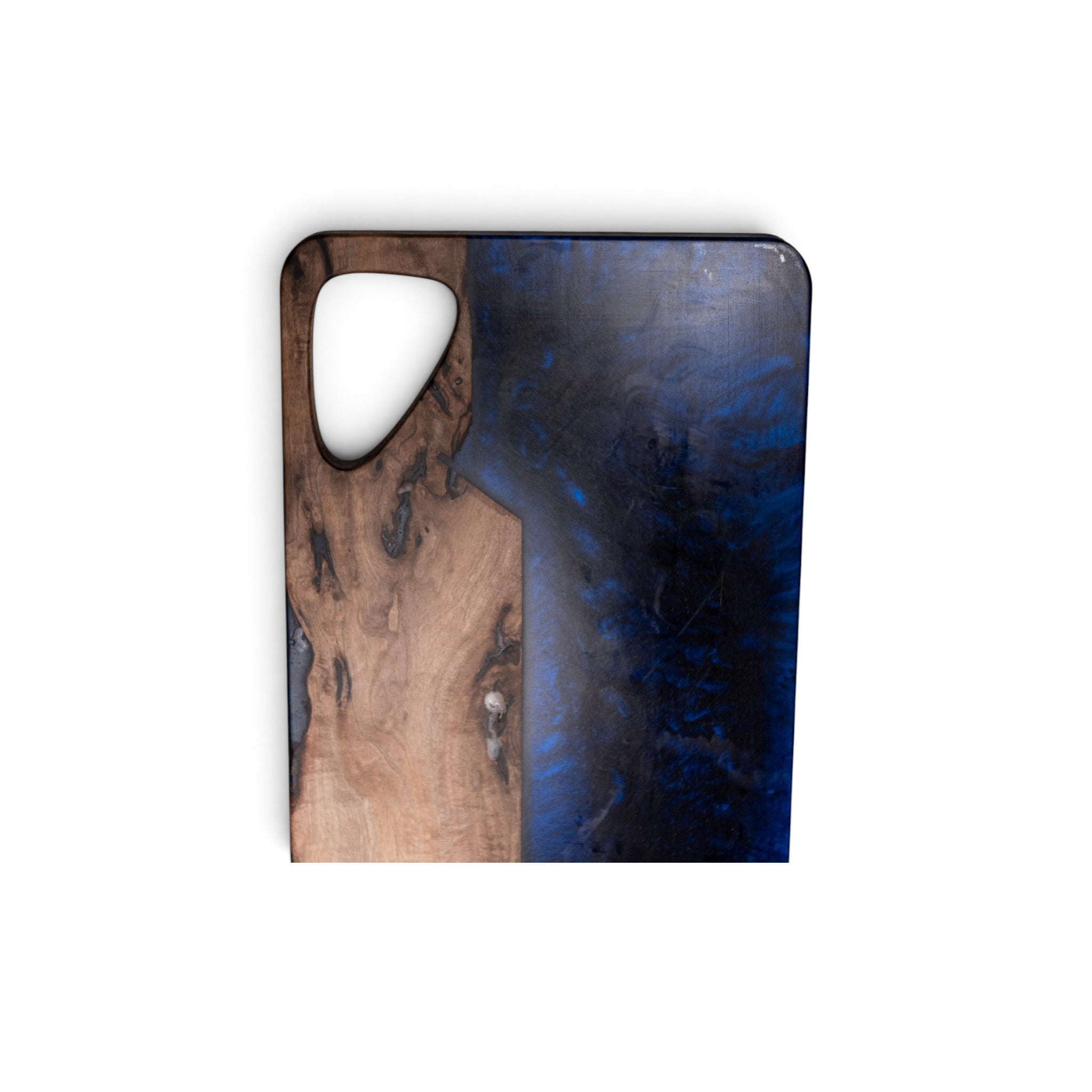 Walnut Wood with Dark Blue Epoxy Charcuterie Boards/Serving Board