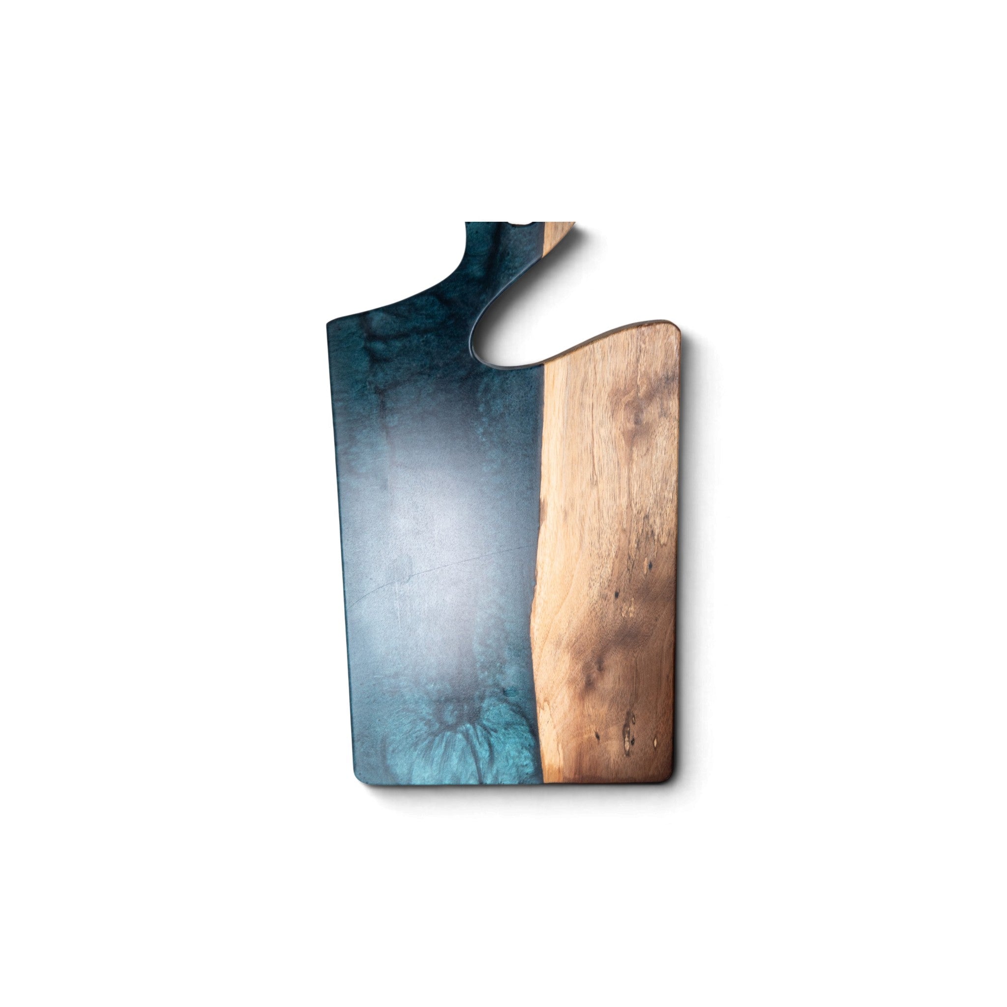 Walnut Wood with Metal Gray Epoxy Charcuterie Boards/Serving Board
