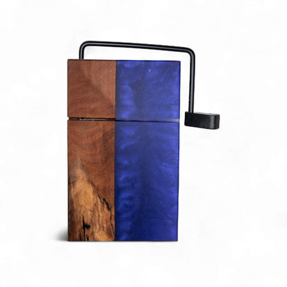 Walnut Wood with Purple Epoxy Cheese Slicer Board