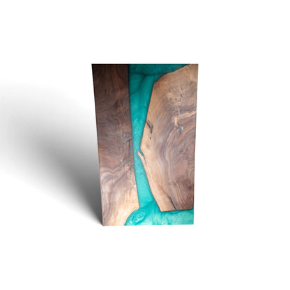 Walnut Wood with Sea Blue Epoxy Charcuterie Boards/Serving Board