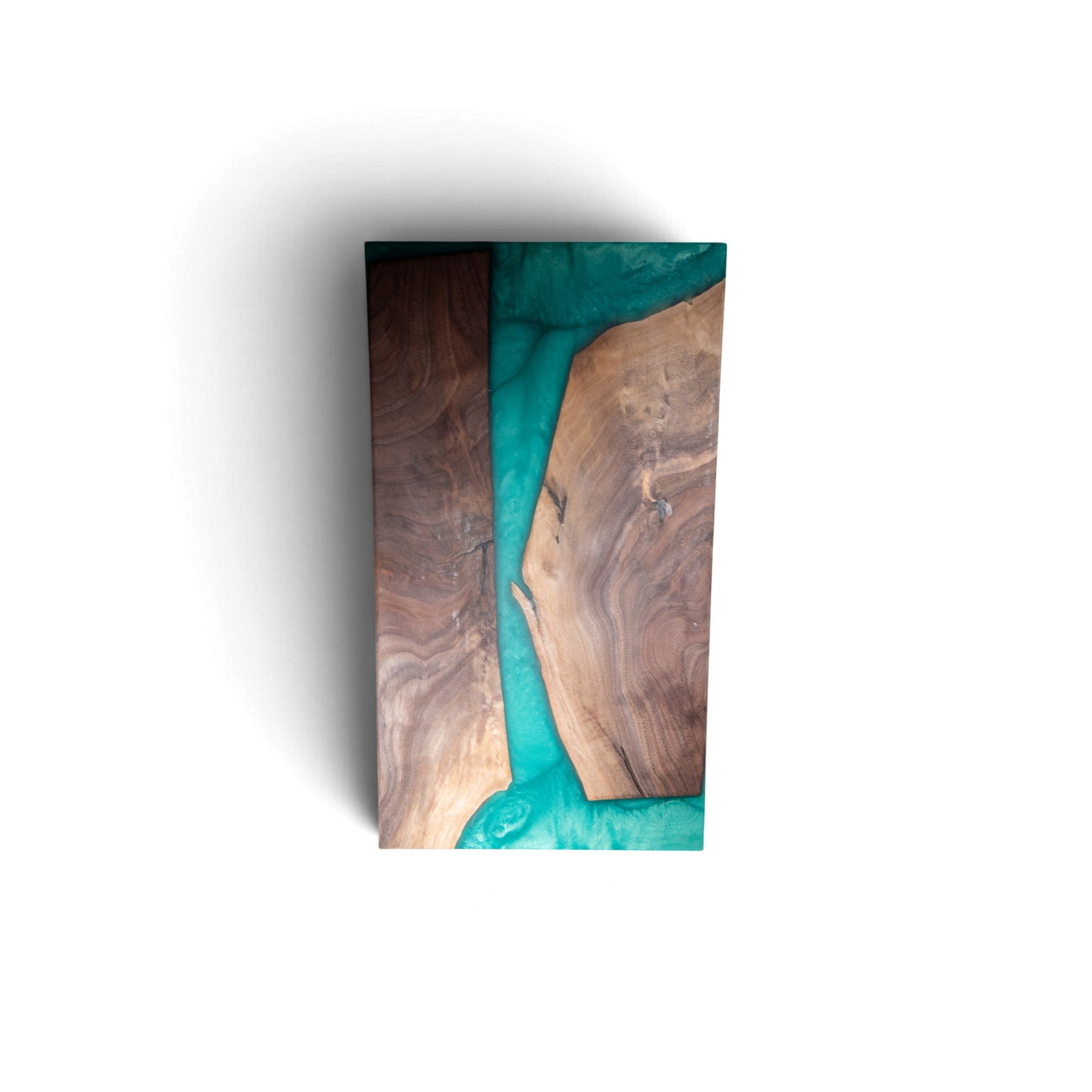 Walnut Wood with Sea Blue Epoxy Charcuterie Boards/Serving Board