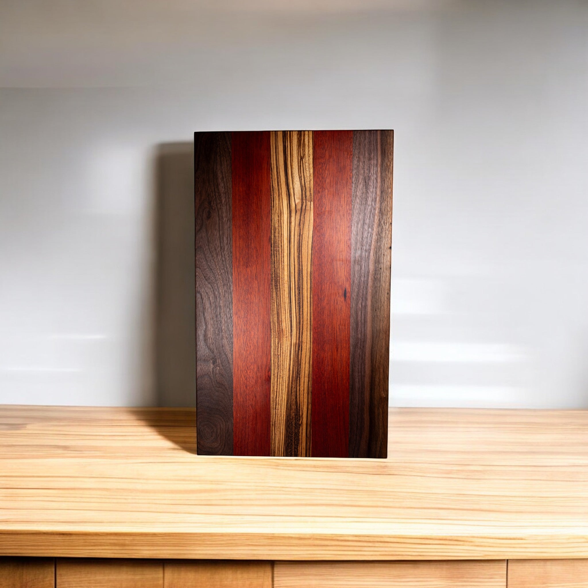 Walnut, Zebra, Padauk Charcuterie Boards/Serving Board/Cutting Board