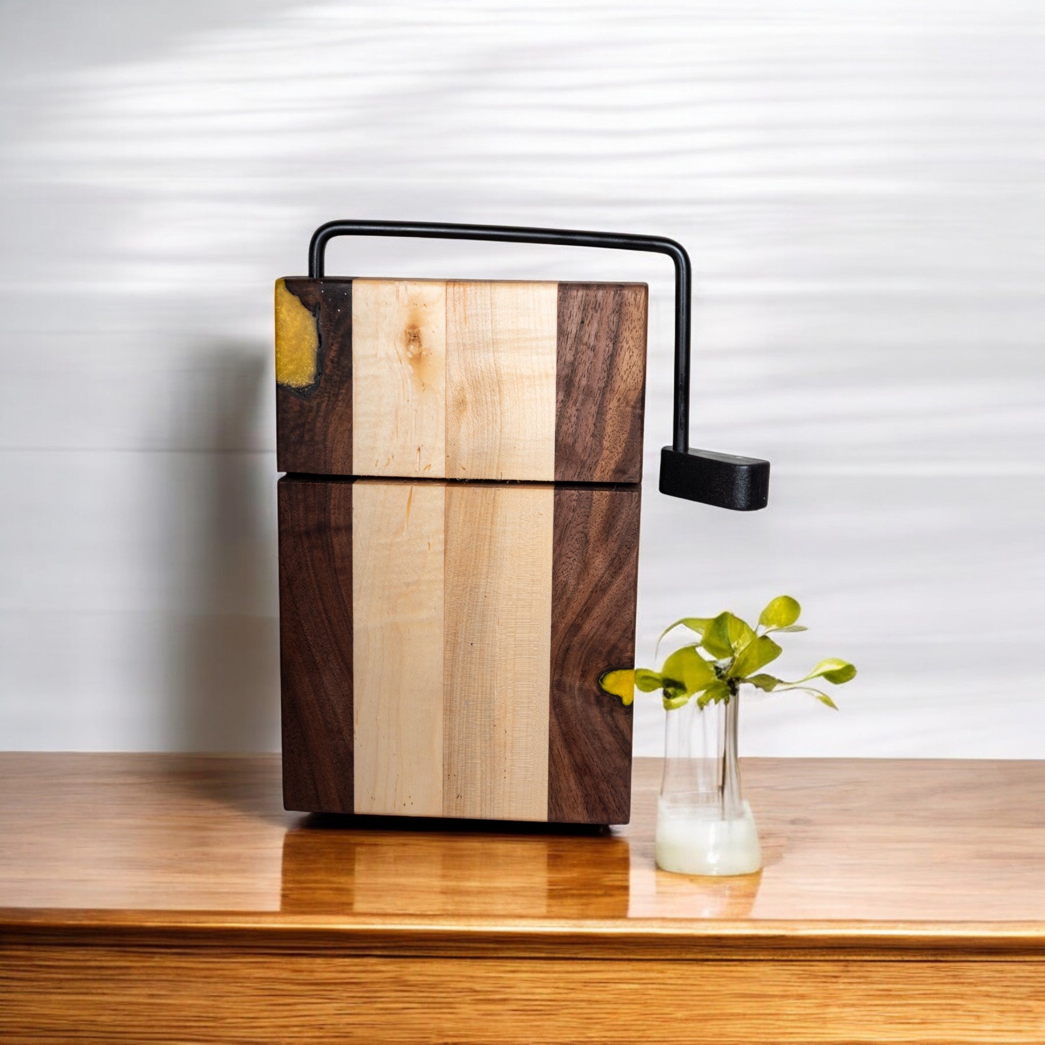 Walnut and Maple Cheese Slicer Board