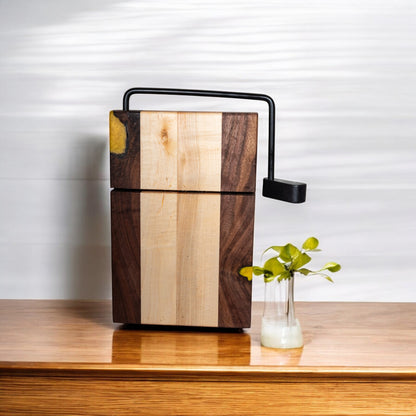 Walnut and Maple Cheese Slicer Board