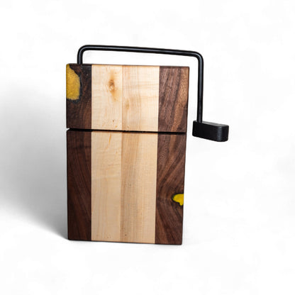 Walnut and Maple Cheese Slicer Board