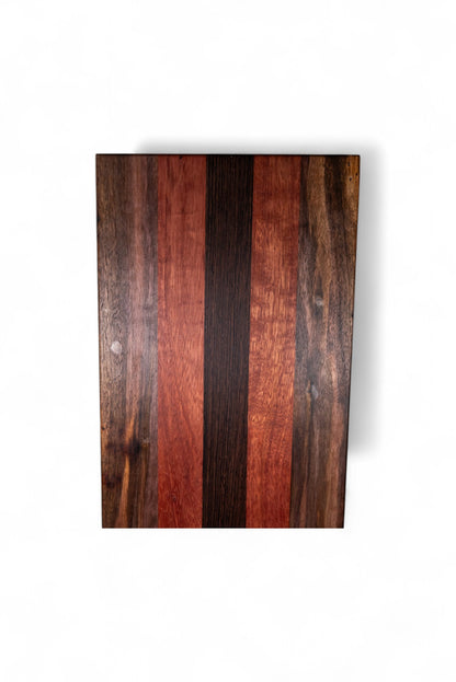 Wenge, Walnut, and Blood Wood Charcuterie Boards/Serving Board/Cutting Board