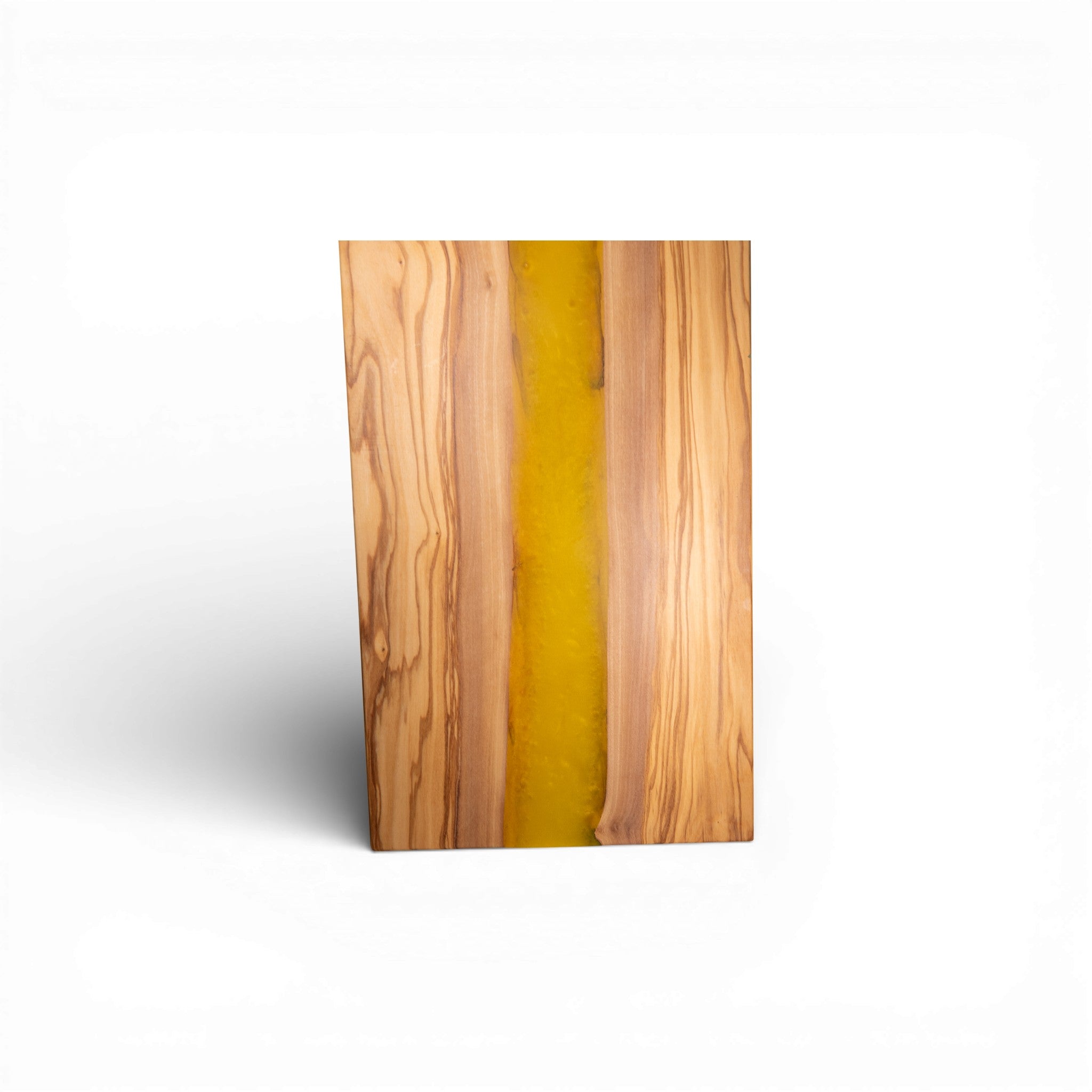 Yellow Epoxy Olive Wood Charcuterie Boards/Serving Board