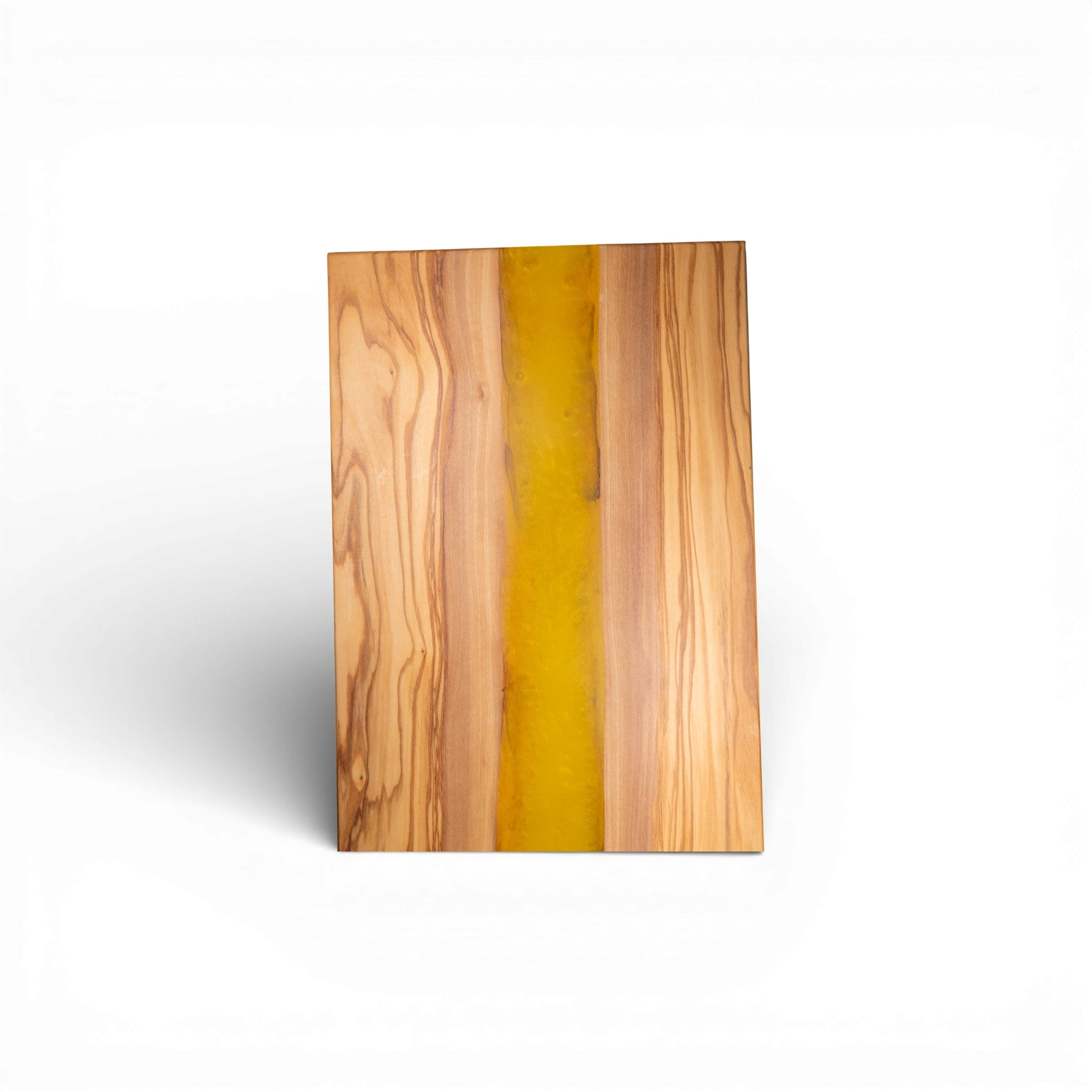 Yellow Epoxy Olive Wood Charcuterie Boards/Serving Board