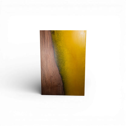 Yellow Epoxy Walnut Wood Charcuterie Boards/Serving Board